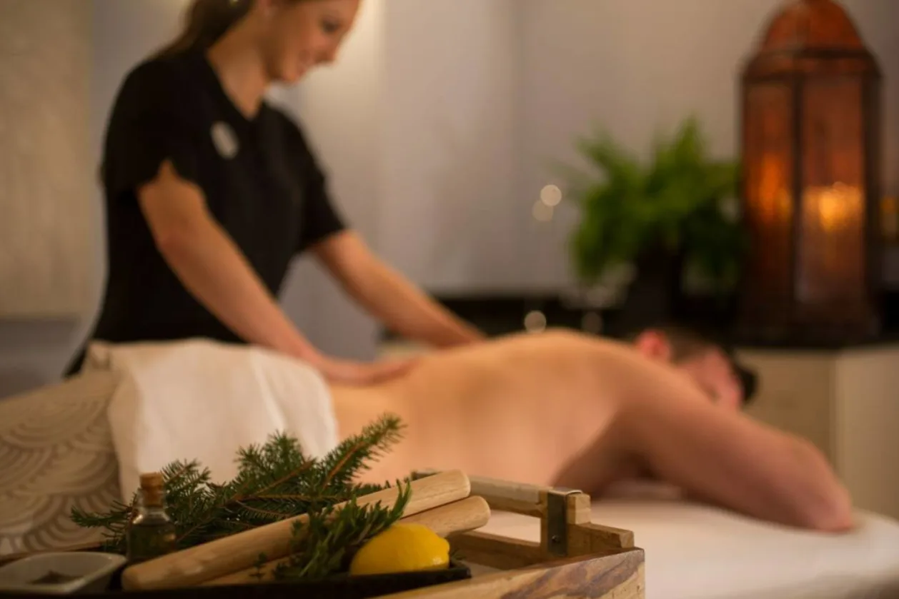Deep forest spa ritual for male spa-goers at The Lodge at Woodloch
